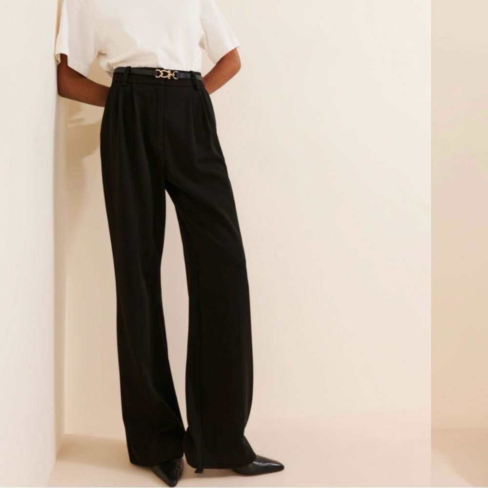 Favorite Daughter Trouser Black Wide Leg Pants